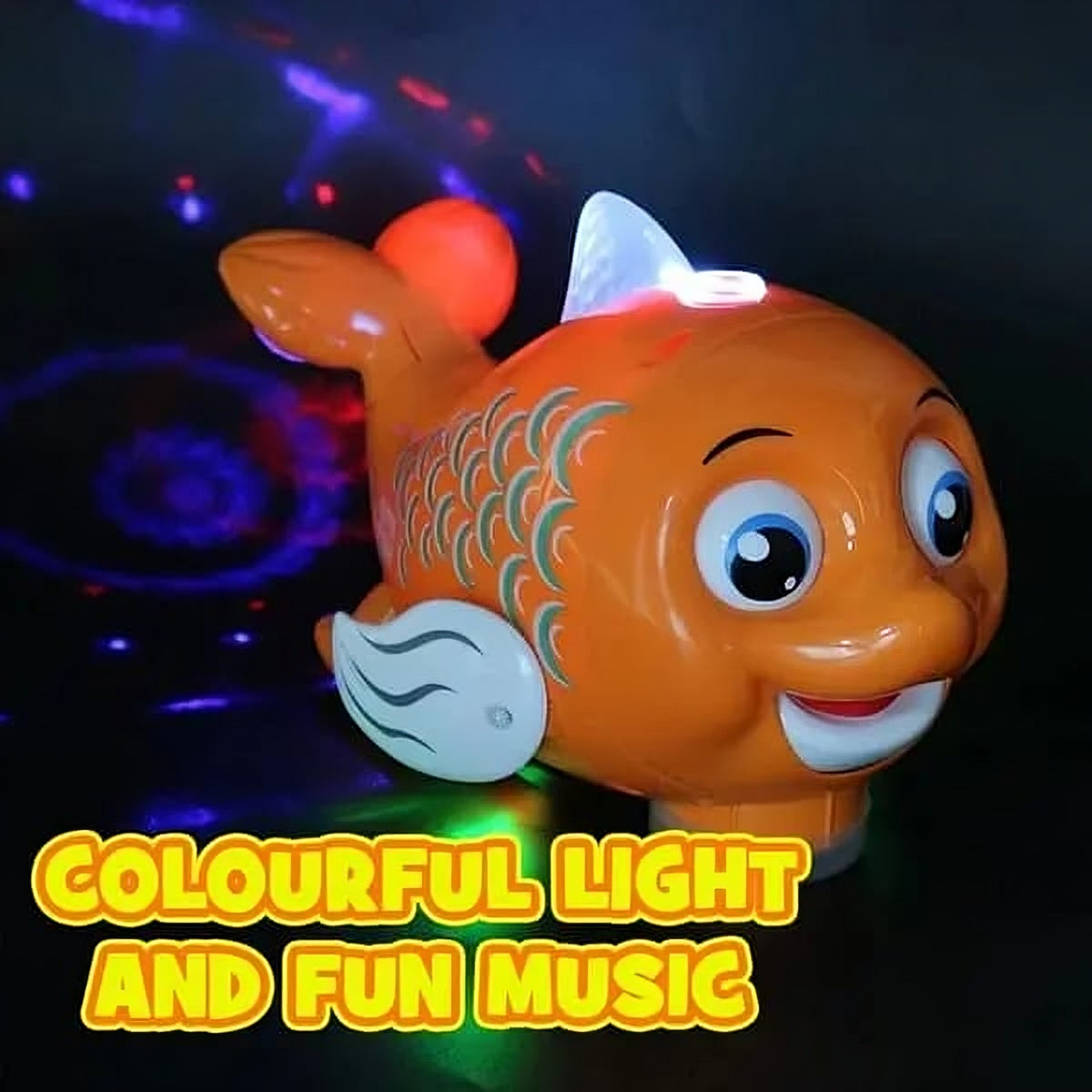 Electric Fish Toy with Lights, Music & Ball Blowing β Interactive Fun for Kids