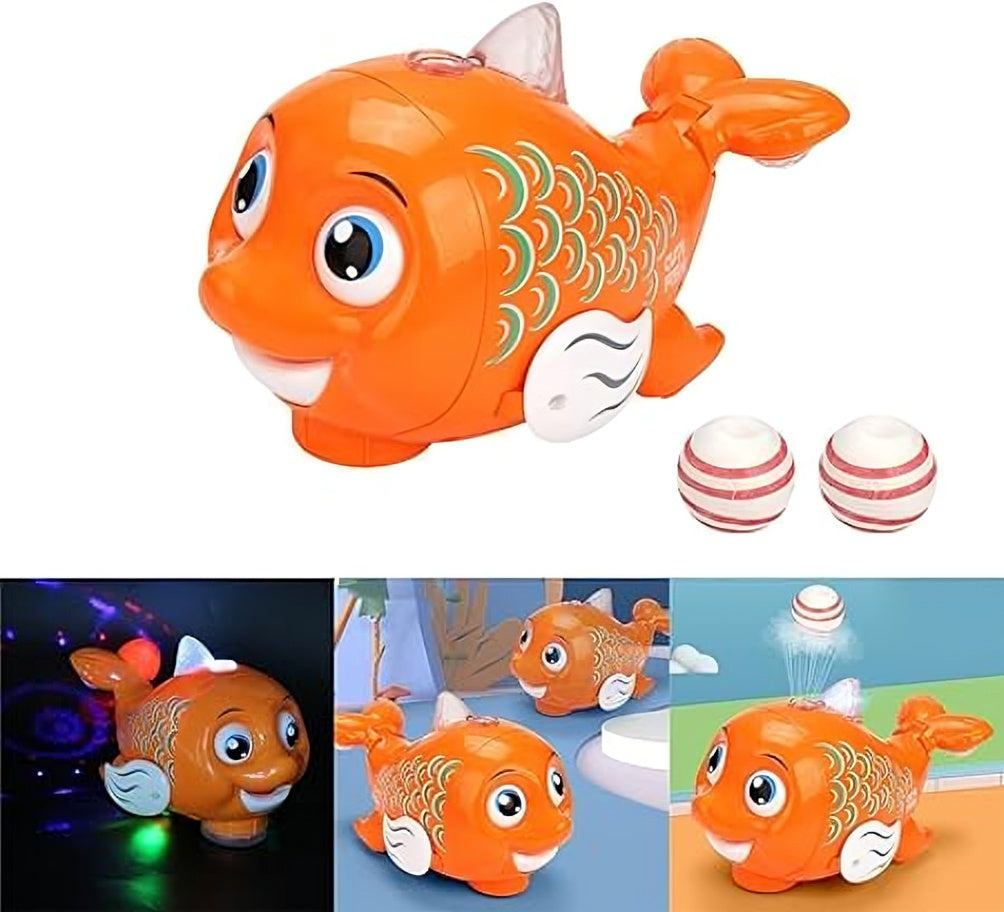 Electric Fish Toy with Lights, Music & Ball Blowing β Interactive Fun for Kids