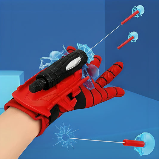 Spider-Man Web Shooter Glove with Target Cans – Roleplay Toy for Kids