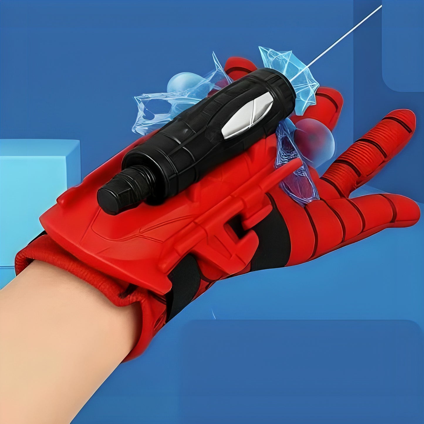 Spider-Man Web Shooter Glove with Target Cans – Roleplay Toy for Kids