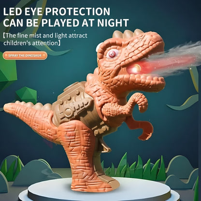 LED Mist-Spraying Dinosaur Toy with Sound & Light – Walking Dragon for Kids