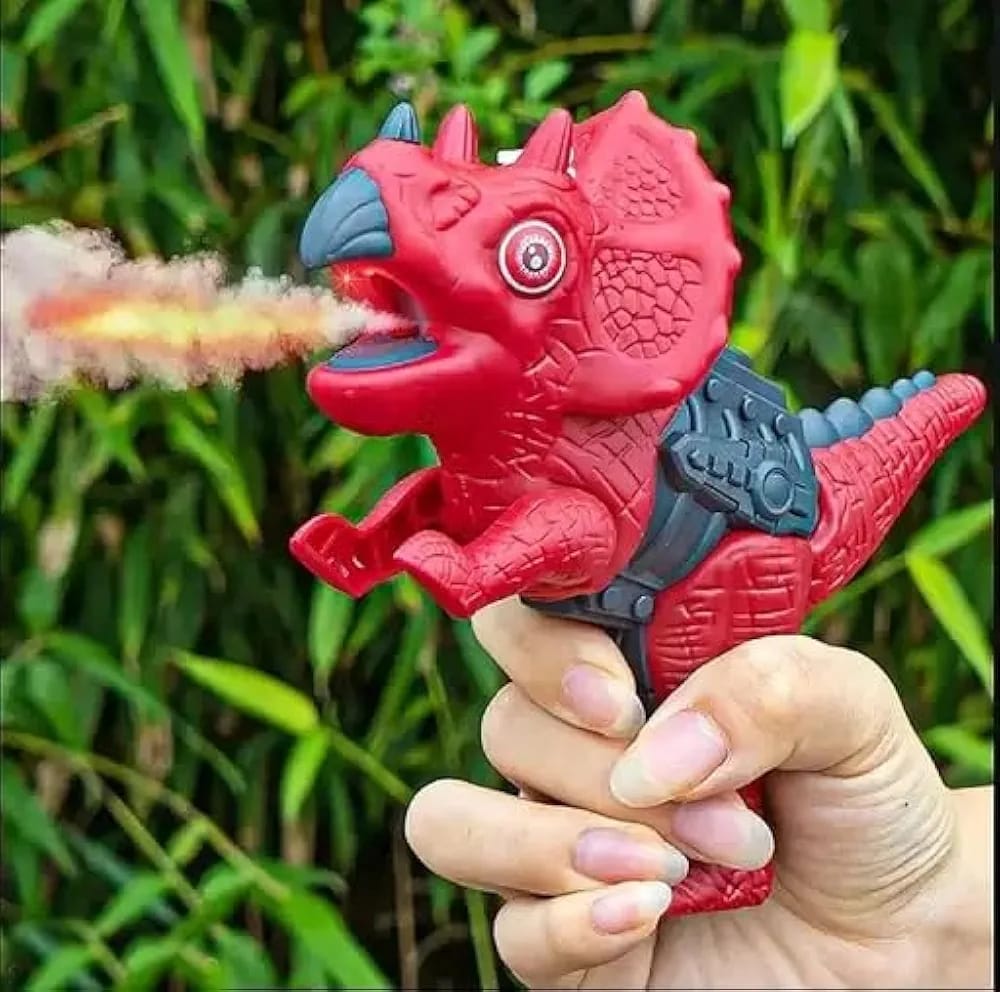 LED Mist-Spraying Dinosaur Toy with Sound & Light – Walking Dragon for Kids