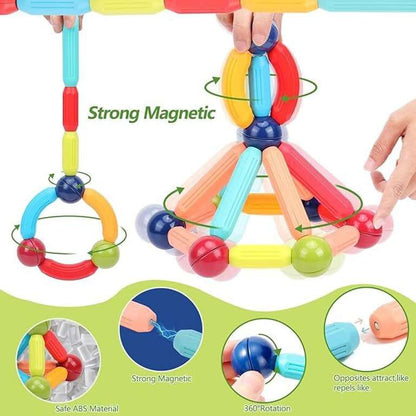 Magnetic Construction Building Blocks Set – STEM Toy for Kids (25 & 64 PCS)