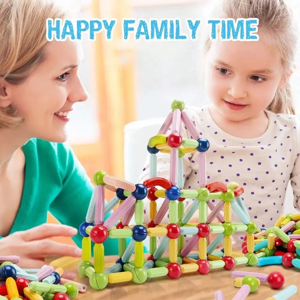 Magnetic Construction Building Blocks Set – STEM Toy for Kids (25 & 64 PCS)
