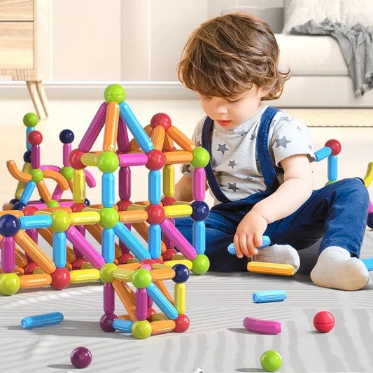 Magnetic Construction Building Blocks Set – STEM Toy for Kids (25 & 64 PCS)