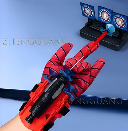 Spider-Man Web Shooter Glove with Target Cans – Roleplay Toy for Kids