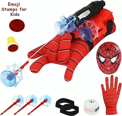 Spider-Man Web Shooter Glove with Target Cans – Roleplay Toy for Kids