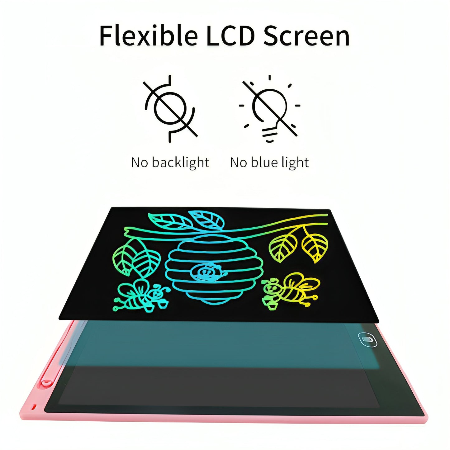 LCD Writing Tablet with Stylus – Drawing Pad for Kids & Adults (10” & 12”)